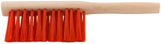 Щетка-сметка, искусств. щетина, деревянная ручка, 3-х рядная, 280 мм