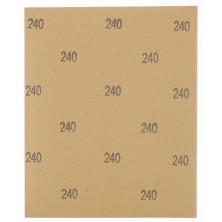 Шлифлист на бумажной основе, P 240, 230 х 280 мм, 10 шт, водостойкий Matrix