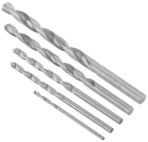 Набор сверл HSS по металлу полированных, 5 шт. (1,5-2,5-3-4-5 мм)
