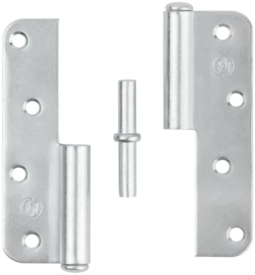 Петля накладная оцинкованная, тип "ПН", 110 мм, правая