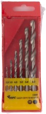 Набор сверл HSS по металлу полированных, 6 шт. (2-3-4-5-6-8 мм)