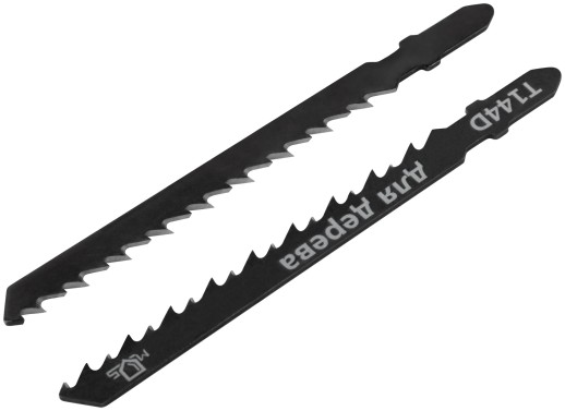 Полотна для эл. лобзика, Т144D, по дереву, HCS, 100 мм,  2 шт.