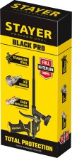 STAYER Black PRO, тефлоновый пистолет для монтажной пены, Professional (06862_z02)
