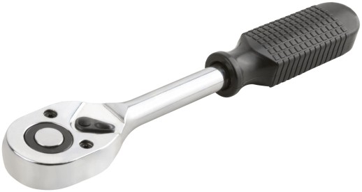 Вороток (трещотка), механизм легированная сталь 40Cr, пластиковая ручка, 1/2", 24 зубца