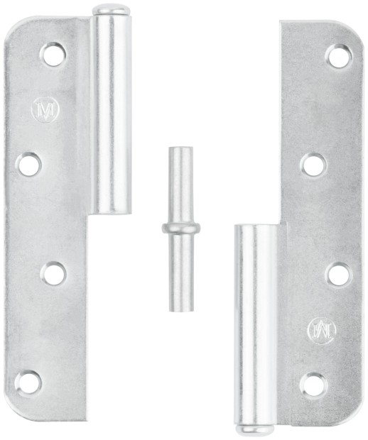 Петля накладная оцинкованная, тип "ПН", 130 мм, левая