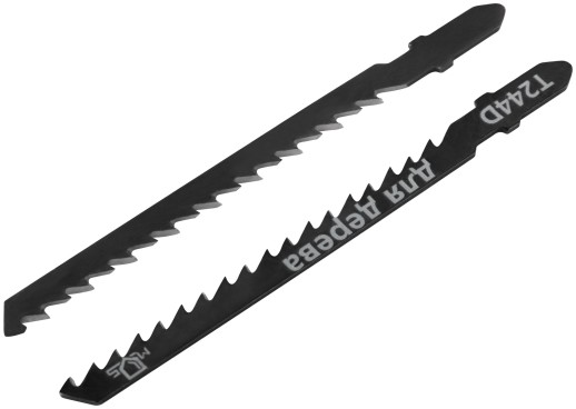 Полотна для эл. лобзика, T244D, по дереву, HCS, 100 мм,  2 шт.