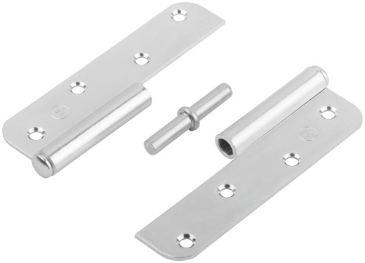 Петля накладная оцинкованная, тип "ПН", 130 мм, правая