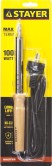 STAYER MAXTerm, 100 Вт, клин, электропаяльник с деревянной рукояткой (55310-100)