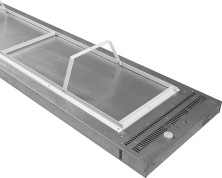 Обогреватель ЗУБР ″Мастер″ инфракрасный, рифлёная панель, потолочный, закрытого типа, ТЭН, 1,0кВт, 2,2 м, 220В