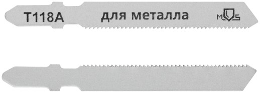 Полотна для эл. лобзика, T118A, по металлу, HSS, 75 мм,  2 шт.