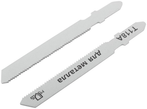 Полотна для эл. лобзика, T118A, по металлу, HSS, 75 мм,  2 шт.