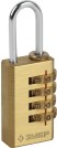 ЗУБР кодовый, 35 х 21 х 10 мм, 4 диска, мини, навесной замок, Профессионал (37118-2)