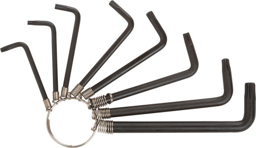 Ключи "звездочки" 8 шт. Т9-Т40 на кольце