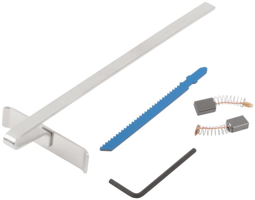 Лобзик 570 Вт; 0-3000 ход/мин; БзП; маятник; 65 мм; рез. накл.; коробка