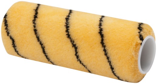 Ролик полиакриловый, бежевый с черной полоской, диам. 40/61 мм; ворс 10,4 мм, 180 мм