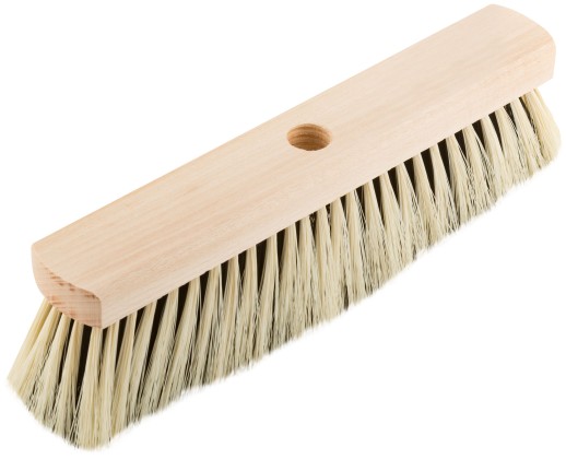 Щетка для пола деревянная, овальная, 6-ти рядная, 265 мм
