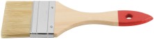 Кисть флейцевая, натур. cветлая щетина, деревянная ручка 2,5" (63 мм)