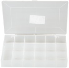 Ящик для крепежа (органайзер) прозрачный 11" ( 275х185х42 мм )