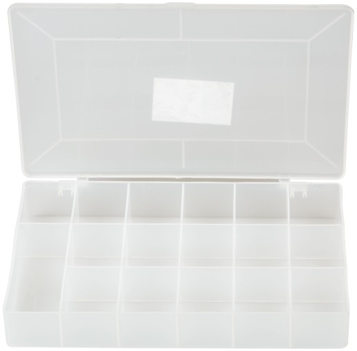 Ящик для крепежа (органайзер) прозрачный 11" ( 275х185х42 мм )