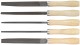 Напильники, набор 5 шт., деревянная ручка 150 мм