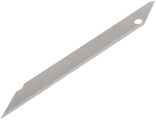 Лезвия для ножа технического 9 мм, 9 сегментов, угол 30 градусов, сталь SK5 (10 шт.)
