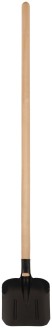 Лопата совковая плоская, с деревянным черенком  225х270х1430 мм