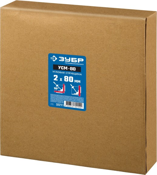 ЗУБР УСМ-80, 2 х 80 мм, угловая струбцина, Профессионал (32211)