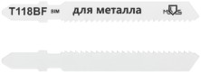 Полотна для эл. лобзика, T118BF, по металлу, Bimetal, 75 мм,  2 шт.