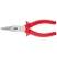 Длинногубцы прямые Econom, 160 мм, шлифованные, пластмассовые рукоятки Matrix