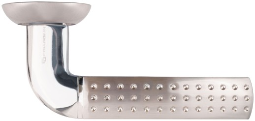 Ручка дверная, модель "Бруно-М", никель/хром