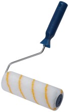 Валик полиакрил/полиэстер/хлопок, с желтой полосой, каркасная система, диам. 40/60 мм; ворс 6мм, 180 мм