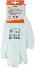 Перчатки белые, полиэстер с обливкой из полиуретана ( водоотталкивающие), р-р XL/10