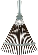 Грабли веерные регулируемые пластинчатые, 20 зубьев, 250-415 мм, без черенка