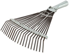 Грабли веерные регулируемые пластинчатые, 20 зубьев, 250-415 мм, без черенка