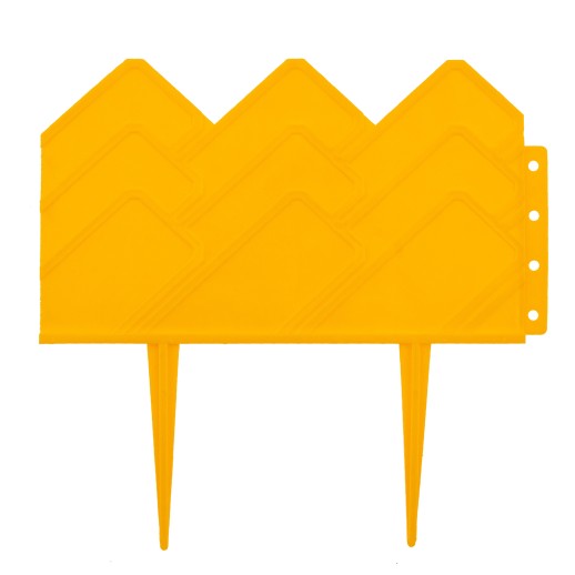 Бордюр "Кантри", 14 х 310 см, желтый, Россия, Palisad