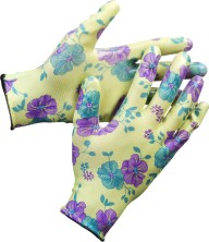 GRINDA L-XL, зелёные, прозрачное нитриловое покрытие, садовые перчатки (11295-XL)