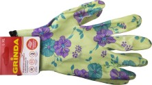 GRINDA L-XL, зелёные, прозрачное нитриловое покрытие, садовые перчатки (11295-XL)