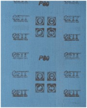 Листы шлифовальные на тканевой основе, алюминий-оксидный абразивный слой 230х280 мм, 10 шт.  Р 80