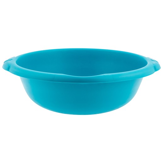Таз пластмассовый круглый 18 л, бирюзовый, Home Palisad