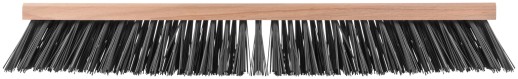 Щетка уличная Профи деревянная, жесткая щетина, отверстие с резьбой под углом, 5-ти рядная, 600х65 мм