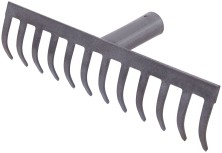 Грабли, прямой зуб, 12 зубьев, без черенка