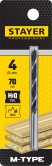 STAYER M-type, 4.0 x 70/40 мм, М-образная заточка, спиральное сверло по дереву (2942-070-04)
