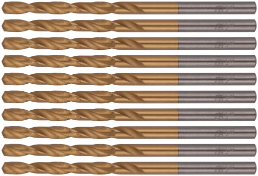 Сверла HSS по металлу, титановое покрытие 3,5 мм (10 шт.)