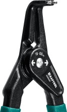 KRAFTOOL 180 мм, изогнутые губки, внешний, съемник стопорных колец (22812-4)