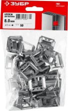 ЗУБР Кляймер-У, 8 мм, цинк, 50 шт, усиленный крепеж для вагонки блок хауса имитации бруса (3075-08)