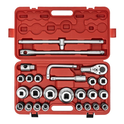 Набор торцевых головок 3/4"–1", головки 21 х 65 мм, 26 предметов, в пласт. боксе Matrix
