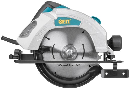 Пила дисковая 1300 Вт; 4500 об/мин; 185/20 мм; жел. опора; рез. накл.; блок шпинд.; коробка