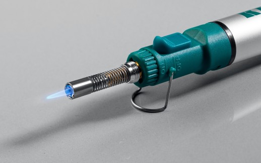 KRAFTOOL SolderGas, 70 B, 30 - 70 Вт, 1300°С, горелка, фен, набор 8 в 1, газовый паяльник (55504-H8)