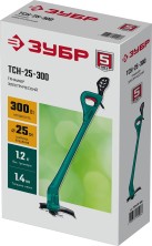 ЗУБР 300 Вт, ш/с 25 см, сетевой триммер (ТСН-25-300)