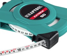 KRAFTOOL 50 м, геодезическая стальная мерная лента (34185-50)